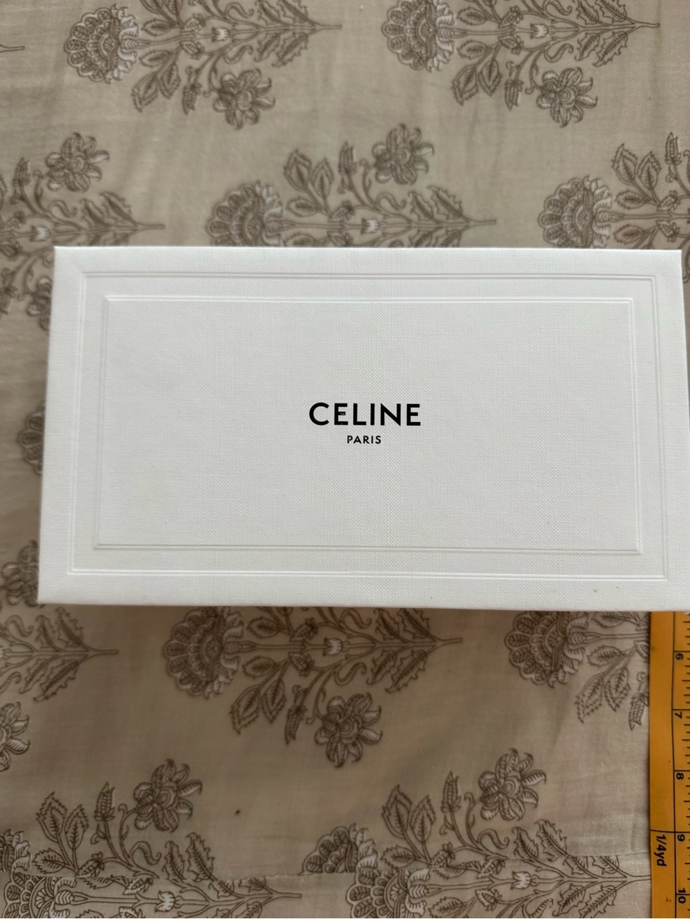 Celine Keepsake Sunglasses box with glass cleaner fabric and tags